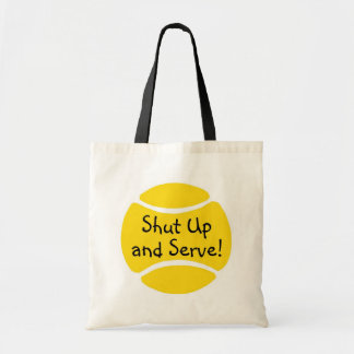 Tote Bag Fermez et servez le tennis