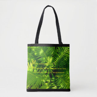 Tote Bag Ferns, 1 Jean 1:9