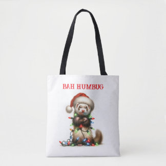 Tote Bag Ferret de désordre de Noël enchevêtré