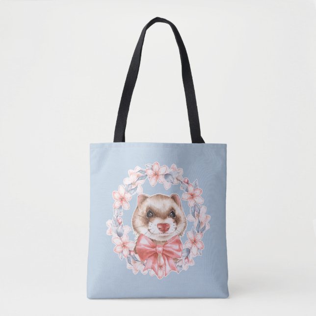 Tote Bag Ferret de printemps (Devant)