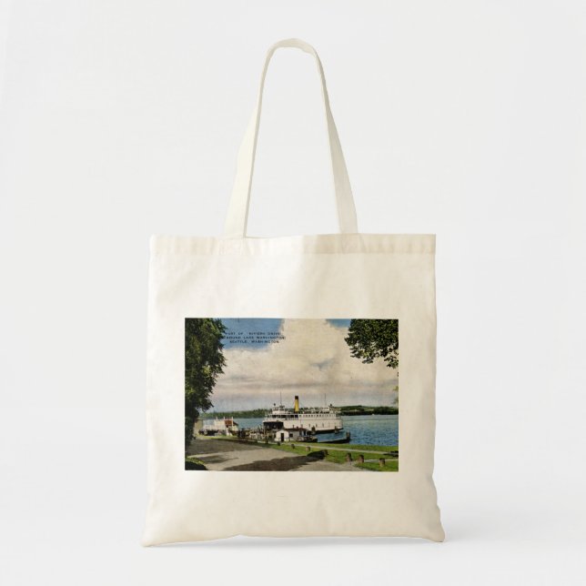 Tote Bag Ferry, Lake Washington, Seattle Vintage (Devant)