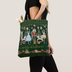 Tote Bag Festif Vintage Nutcracker Ballet Joyeux Noël