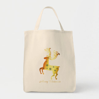 Tote Bag Festive Reindeer Noël - Parfait pour les vacances