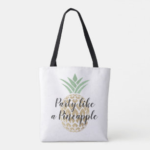 Tote Bag Fête comme un ananas Anniversaire ou Mariage