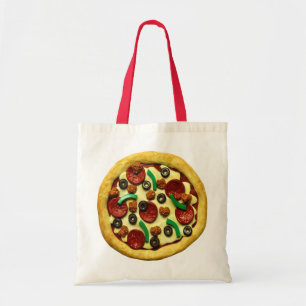 Tote Bag Fête d'anniversaire de pizza