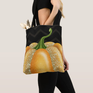 Tote Bag Fête d'anniversaire Halloween Citrouille Étincelle