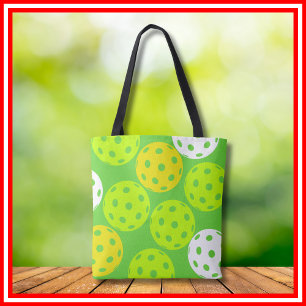 Tote Bag Fête d'anniversaire Pickleball Vert Mignon Sports
