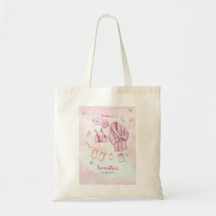 Tote Bag Fête d'anniversaire Spa, Soirée Pyjama, Soirée Pyj