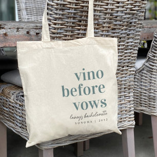 Tote Bag Fête de Bachelorette au Pays du Vin Avant les Vœux