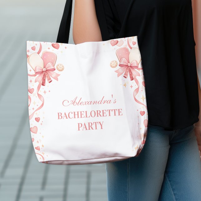 Tote Bag Fête de Bachelorette de Jardin de Pickleball Class (Créateur téléchargé)