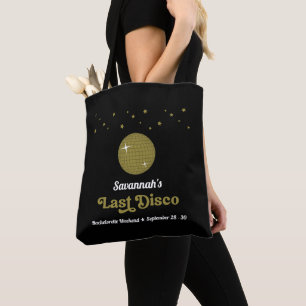 Tote Bag Fête de Bachelorette Dernière Disco Mariée Rétro G