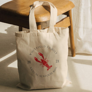 Tote Bag Fête de fruits de mer d'été pour Homard de famille