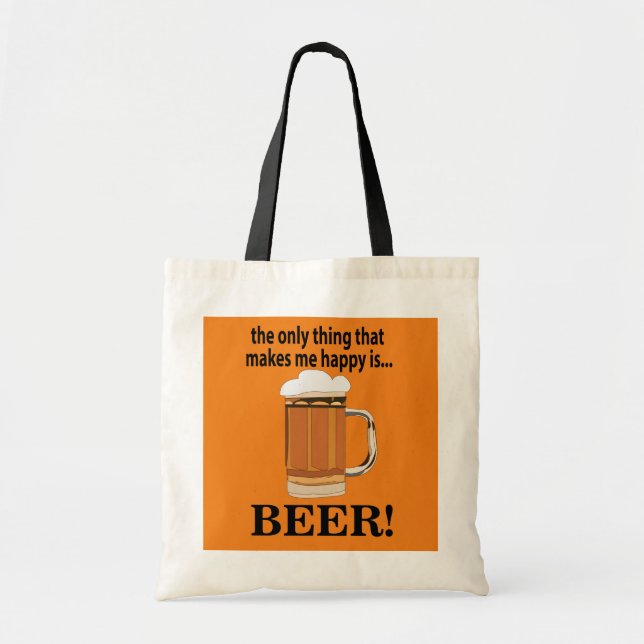 Tote Bag Fête de la bière Boire drôle (Devant)