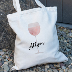 Tote Bag Fête de la mariée Mariage du vin rosé
