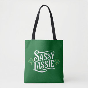 Tote Bag Fête de la Saint-Patrick Sassy Lassie Drôle Fille