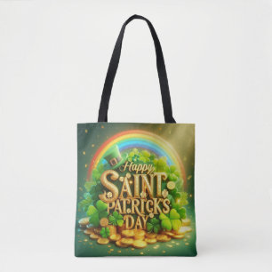 Tote Bag Fête de l'arc-en-ciel coloré et capricieux