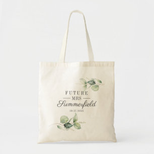 Tote Bag Fête de mariage avec feuillage d'eucalyptus Future
