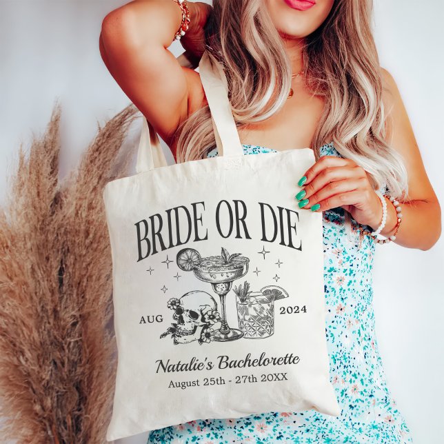 Tote Bag Fête De Mariée Ou De Bachelorette Personnalisée (Créateur téléchargé)