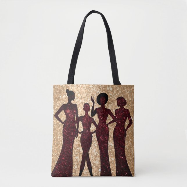 Tote Bag Fête de mode chic et clinquant (Devant)