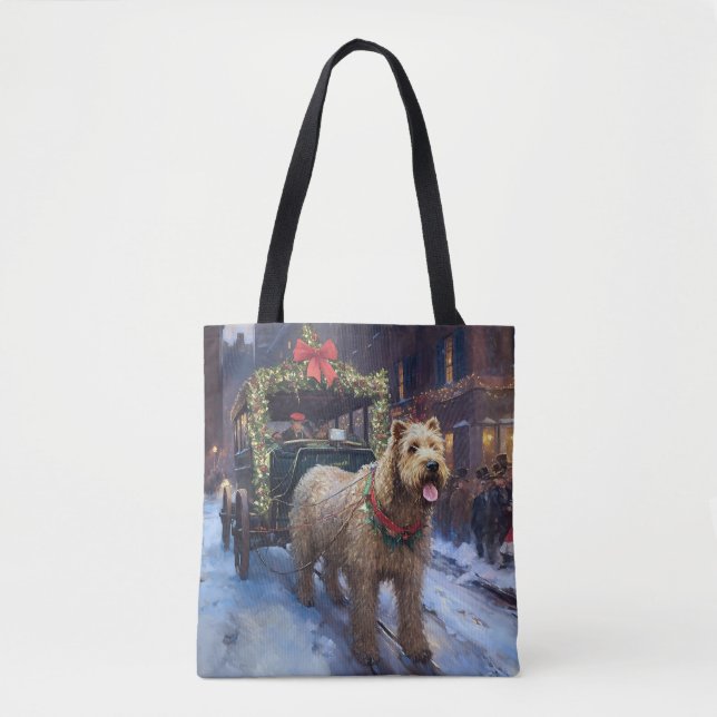 Tote Bag Fête de Noël de Wheaten Terrier (Devant)
