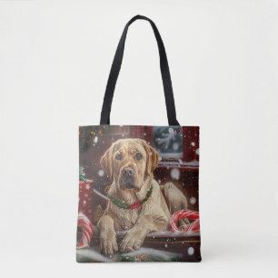 Tote Bag Fête de Noël du chien du Labrador