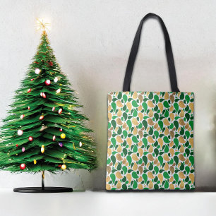 Tote Bag Fête de Parties scintillant verte et d'or Fusion M