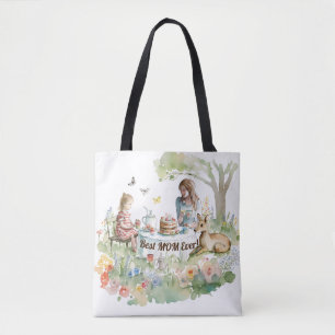 Tote Bag Fête de thé mère et fille
