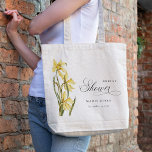 Tote Bag Fête des mariées d'aquarelle jaune jonquille<br><div class="desc">Si vous avez besoin d'une personnalisation supplémentaire,  n'hésitez pas à m'envoyer un message sur yellowfebstudio@gmail.com .</div>