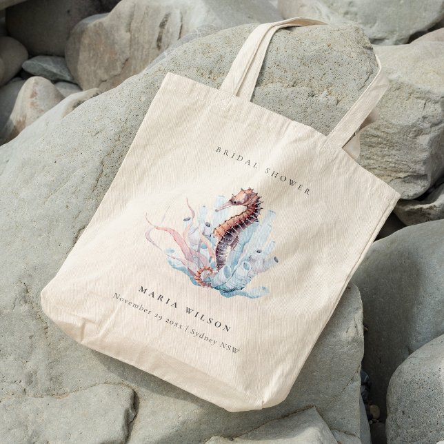 Tote Bag Fête des mariées de corail d'algues sous-marines (Créateur téléchargé)