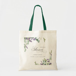 Tote Bag Fête des mariées de feuillage feuilleté Lavender E