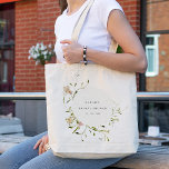 Tote Bag Fête des mariées de germe florale de prairie molle<br><div class="desc">Aquarelle Moelleuse Meadow Floral Theme Collection.- c'est une aquarelle en écriture élégante Illustration de fleurs de prés délicates douces parfaites pour votre printemps d'été et mariage campagnard & fêtes. Il est très facile de customiser, avec vos données personnelles. Si vous avez besoin d'un autre produit correspondant ou de la personnalisation,...</div>