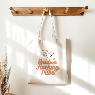 Tote Bag Fête des mariées de la tribu des mariées Flamants 