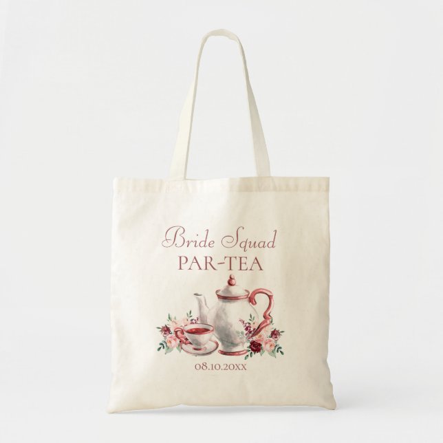 Tote Bag Fête des mariées mariage Tea Party (Devant)