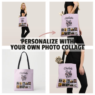 Tote Bag Fête des mères Collage photo Best Mom Ever Keepsak