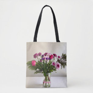 Tote Bag Fête des mères colorées Mama Bouquet+ Option perso