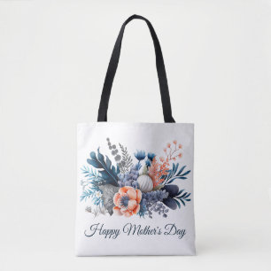 Tote Bag Fête des mères de la floraison de l'aquarelle