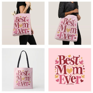 Tote Bag Fête des Mères Meilleure Maman de tous les temps