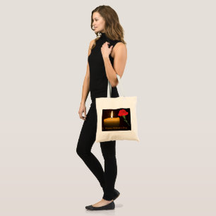 Tote Bag Fête des Mères Rose Rouge