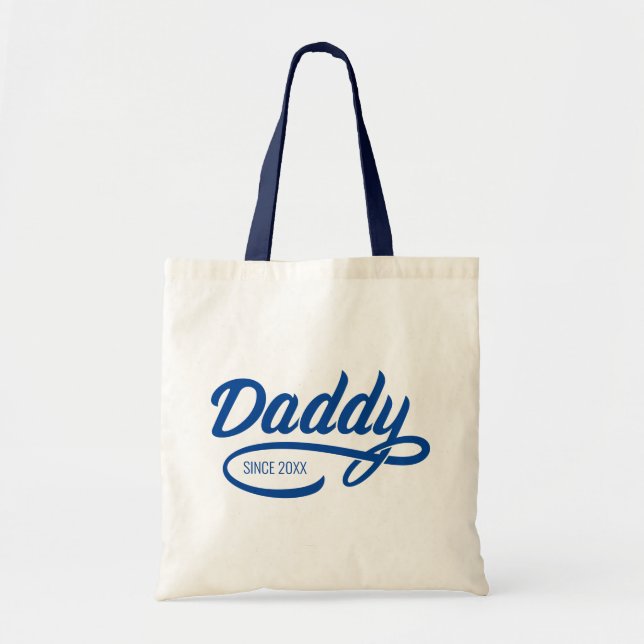 Tote Bag Fête des pères - Papa Depuis... (Devant)