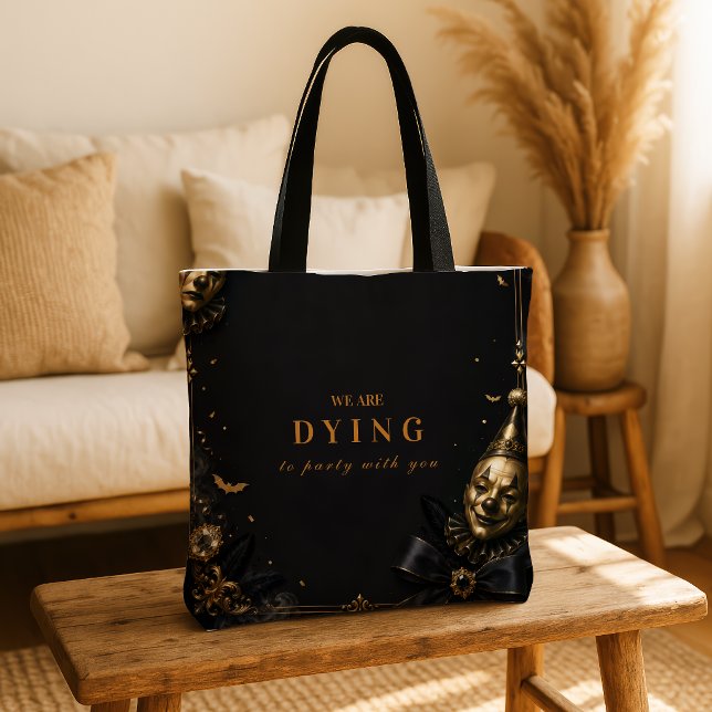 Tote Bag Fête d'Halloween de Clown Gothique (Créateur téléchargé)
