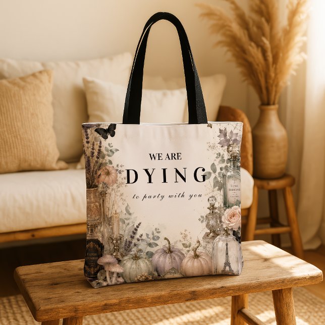 Tote Bag Fête d'Halloween élégante et pastel (Créateur téléchargé)