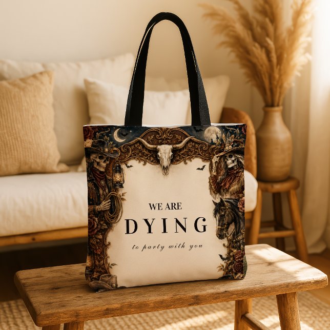Tote Bag Fête d'Halloween Western Vintage (Créateur téléchargé)