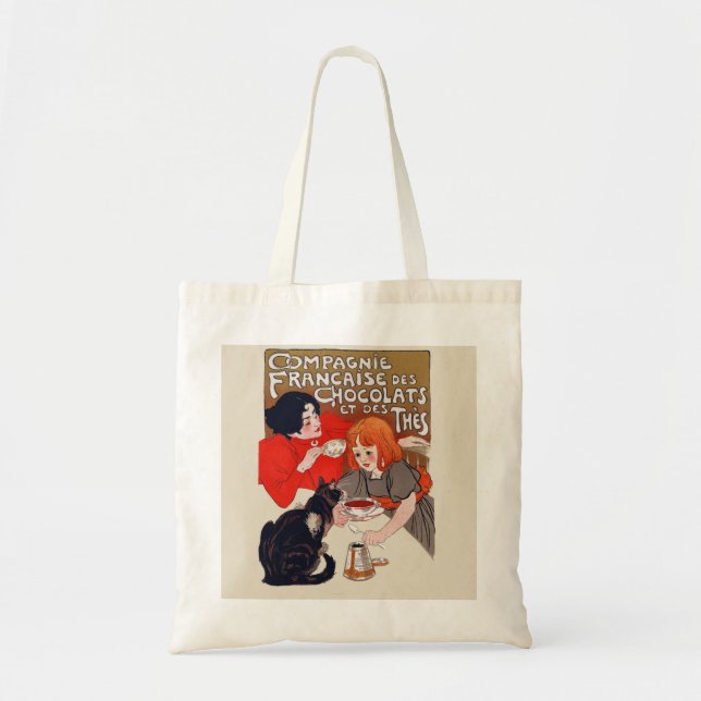 Tote Bag Fête du Chocolat Steinlen Art Français (Devant)