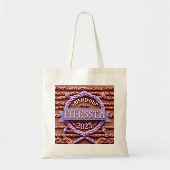 Tote Bag Fête en Macramé (Devant)
