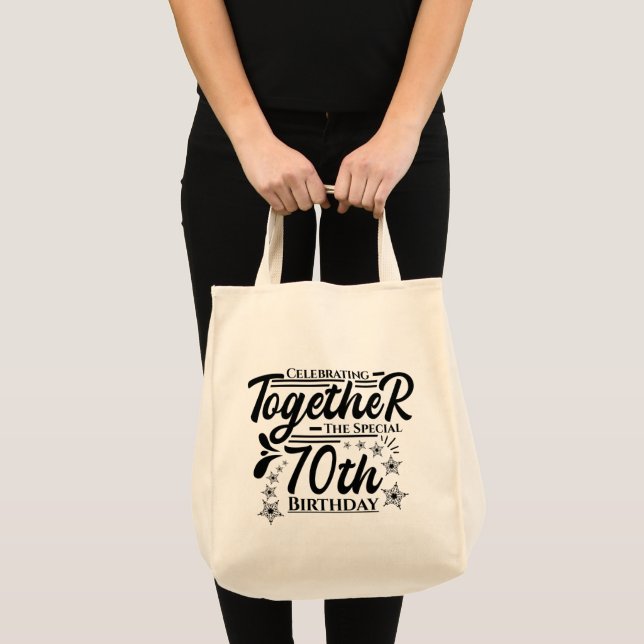 Tote Bag fête le 70e anniversaire (Devant (produit))