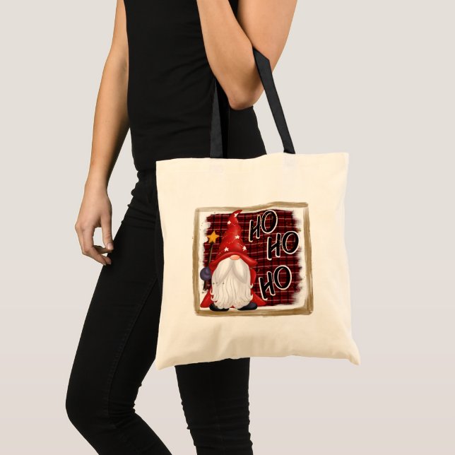 Tote Bag fête Noël gnome Fête (Devant (produit))
