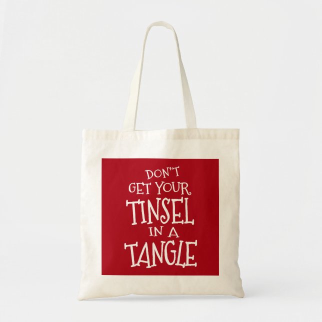 Tote Bag Fêtes de Noël amusantes (Devant)