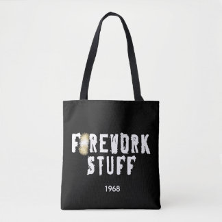 Tote Bag Feu d'artifice avec un objet cool