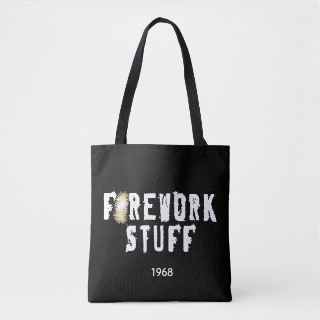 Tote Bag Feu d'artifice avec un objet cool  (Devant)