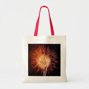 Tote Bag Feu d'artifice rouge, blanc et bleu I Patriotique